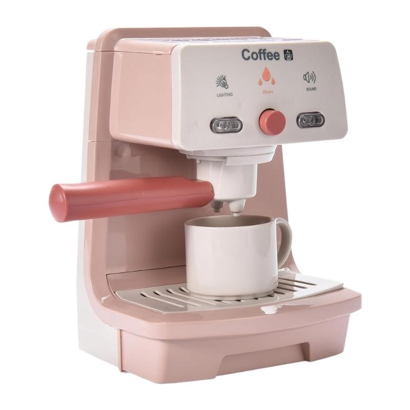 

Kids Coffee Maker Toy with Simulation Design Promotes Role Play Learning Creativity Children Pretend Play Coffee Machine 1