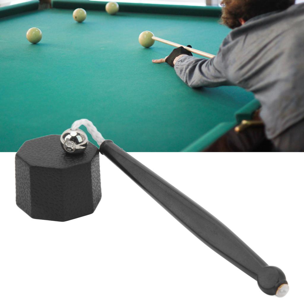 Pool Cue Chalk Holder Cover Octagonal Design Lightweight Black Plastic Pool Chalk Holder for Billiard