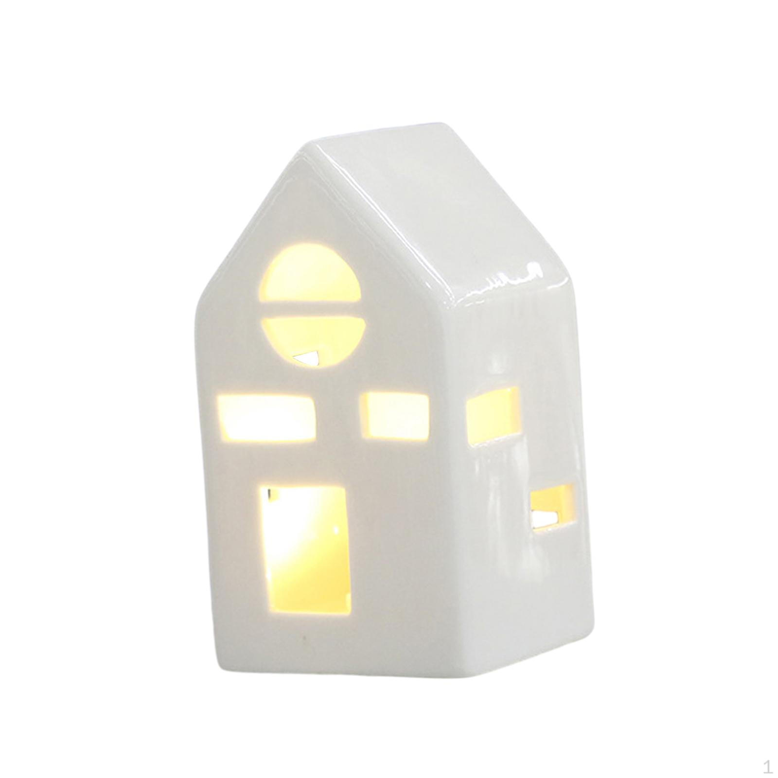 

Рождественский деревенский домик, скандинавский керамический ночник для рабочего стола Style B