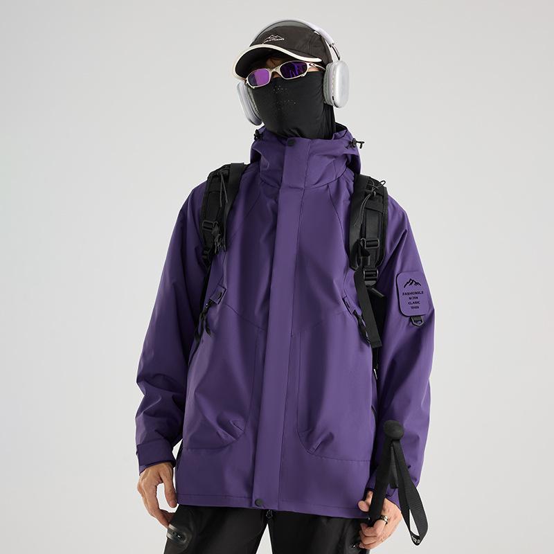 Dragon Fruit Jacket Outdoor Three-in-one Women's Small Windproof Waterproof Travel Jacket Mountaineering Suit