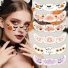 Rychlé řešení make-upu pro tématické večírky Halloween Tetovací samolepky, Dočasné nálepky na obličej Večírkový make-up, Kreativní sváteční vystoupení Voděodolné