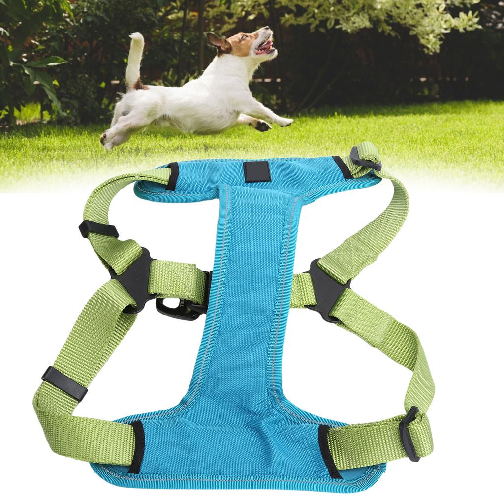AntiLost Dog Vest Harness NoPull Pet Breathable and Adjustable Vest Harness Green