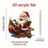 Waterproof Christmas Motorcycle Toilet Sticker – Santa Claus Decoration