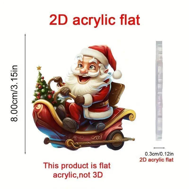 Waterproof Christmas Motorcycle Toilet Sticker – Santa Claus Decoration