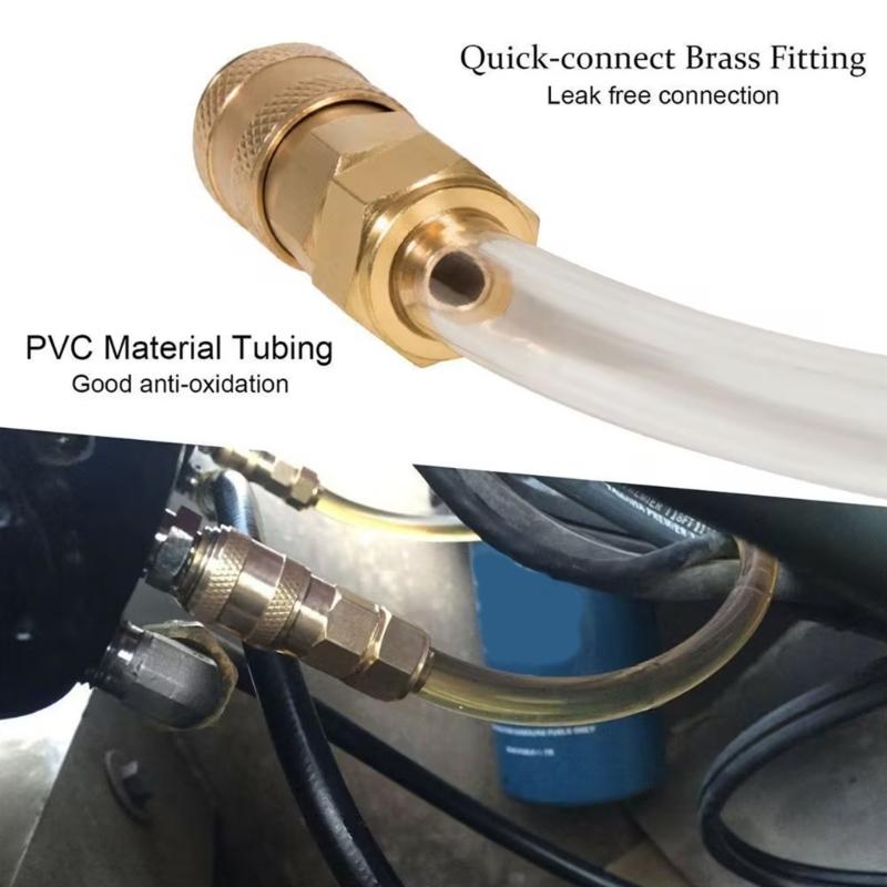 Marine Hydraulic Steering Bleed And Refill Tool Set High Temperature Resistant Bleeder for Enhanced Systems Performances