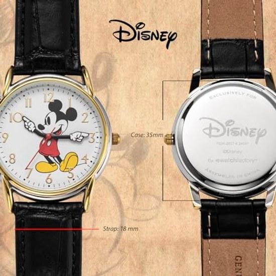 Disney Women S Mickey Mouse Quartz Metal Watch Color Black ( Model W002755 )