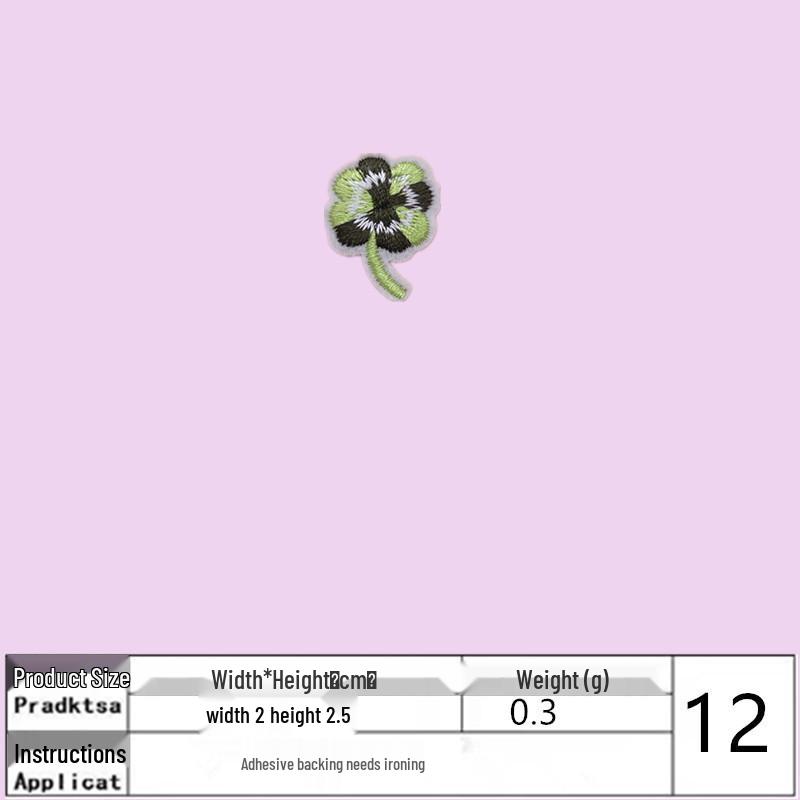 Na Yang Small Rose Embroidery Patch for Clothing - Iron-on Accessory