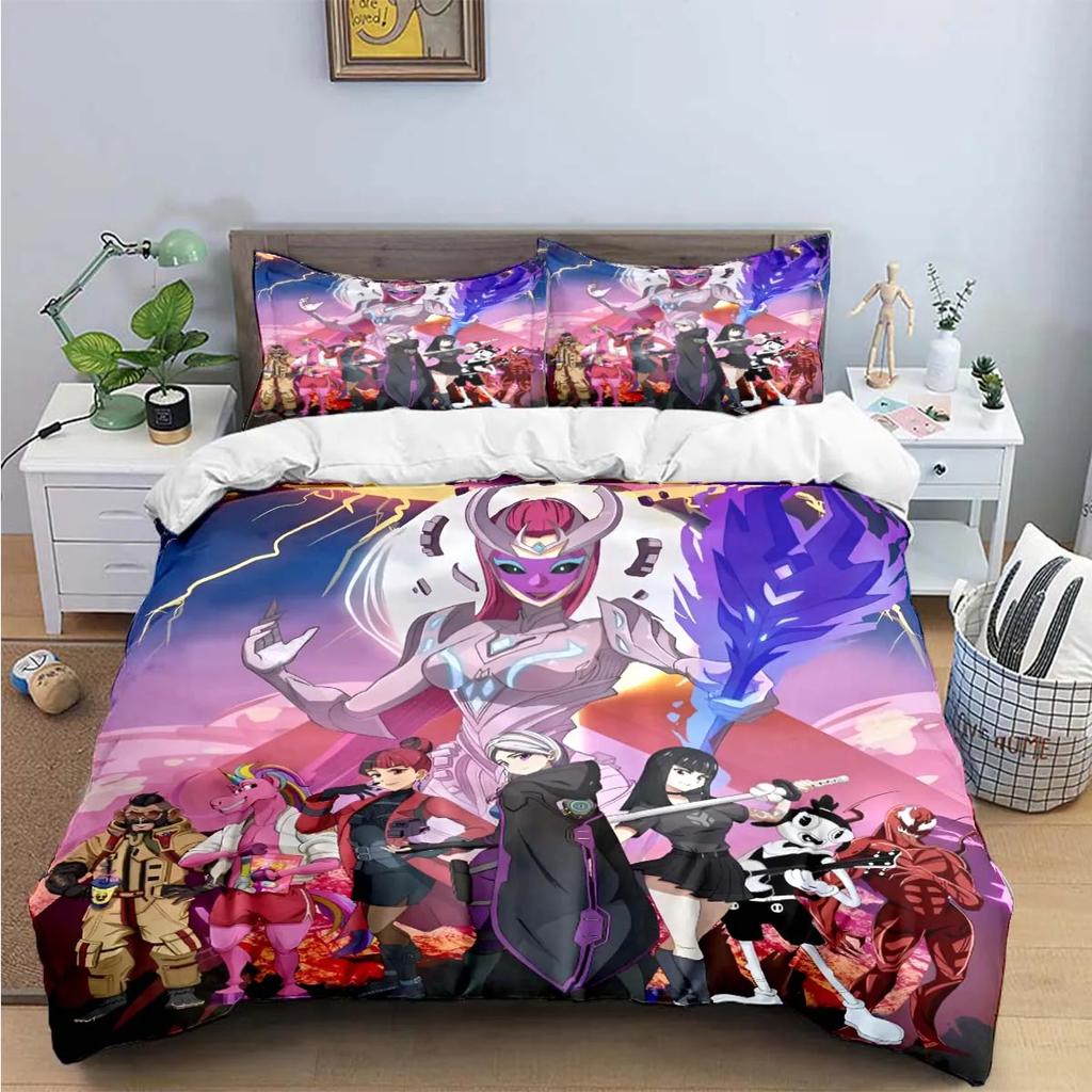 3D Fashion Game Cartoon Character Print Bedding Sets Bed Supplies Set Duvet Cover Bed Comforter Set Bedding Set Gift