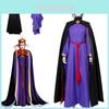 Encantador Traje de Vestido da Rainha Má de Branca de Neve Para Eventos de Halloween e Carnaval para Adultos