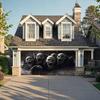 Spooky Halloween Garage Door Banner Durable Polyester Creepy Forest and Screaming Skull Design Perfect for Parties Outdoor Decor