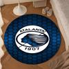 1PC Football Atalanta League Round Rug for Livingroom,Bedroom, Palyroom, Chair Rug, Area Rug, Circle Carpet, Large Size Fan Christmas Gift