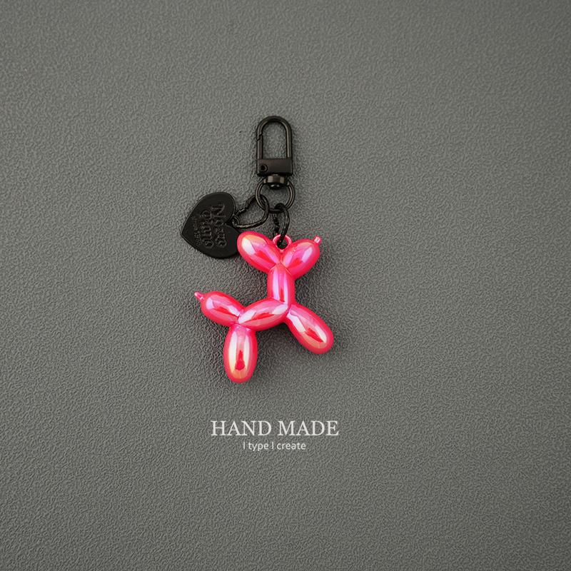 Balloon Dog Keychain - Original Dark Cool Girl and Couple Bag Pendant