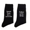 Funny Wedding Socks for Father of the Bride Dad Creative Wedding Gift Black Crew Socks from Daughter Special Walk Socks
