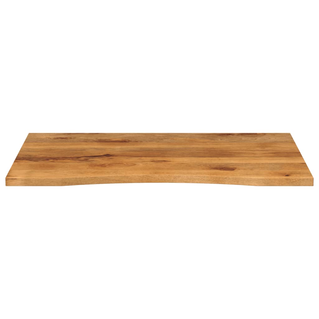 Massive Mangoholz-Schreibtischplatte mit Ausschnitt 110 x 80 x 2,5 cm