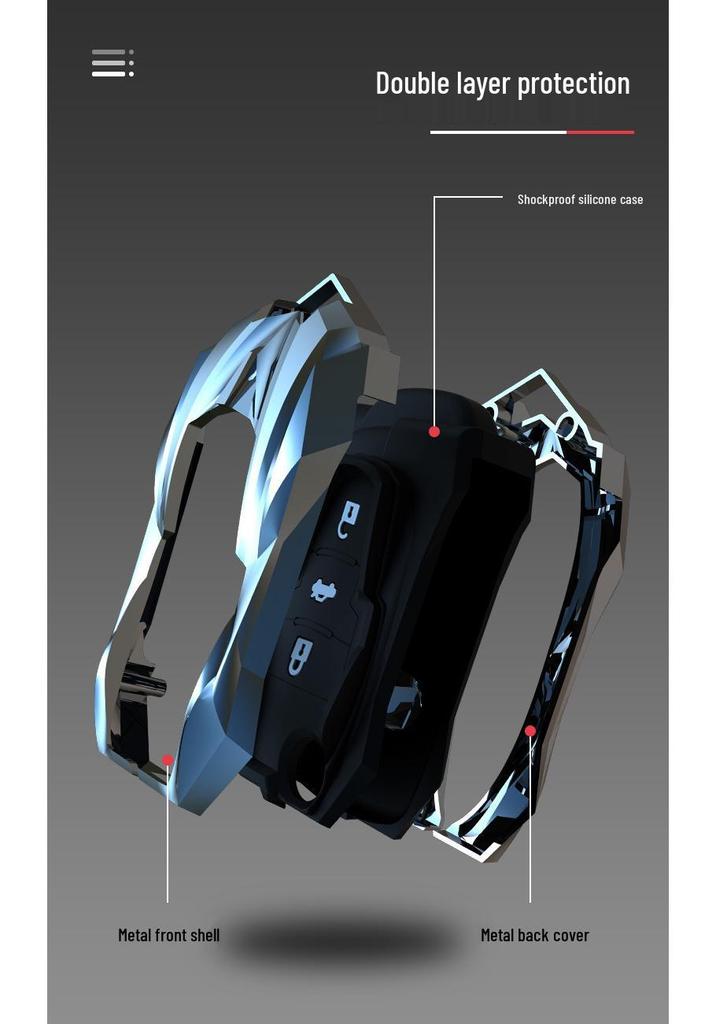 Volkswagen Key Case for Magotan, Passat, Tiguan L, Sagitar, Tayron, CC, Lavida - Trendy Car Shell Buckle Bag.