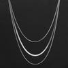 Three-layer Snake Chain Necklace, Personality Tide Cold Wind Wide Flat Layered Collarbone Chain Fashion Chain Necklace