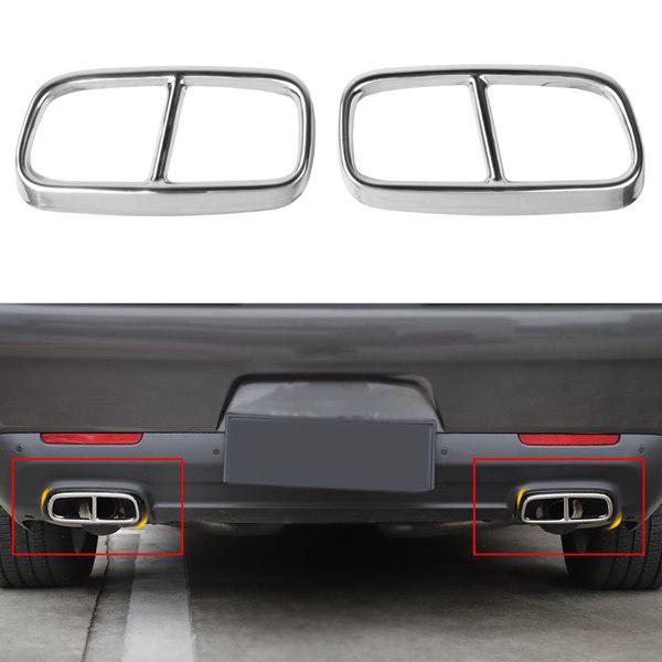 Stainless Steel Exhaust Trim for 15-20 Dodge Challenger None