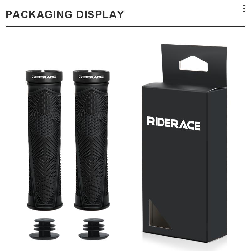 Bicycle Handlebar Grips Anti-Skid Shock-Absorbing Mountain Bike Handlebar Cover Ergonomic Comfortable Rubber Cycling Accessories