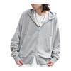 [Wego] Unisex Compact Fit Double ZIP Hoodie Sweatshirt Zip Parka Outerwear Clothes Autumn Clothes Long Sleeve Gift Men's