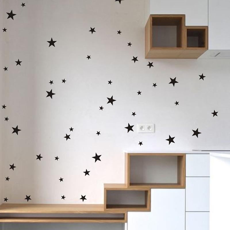 Five-Pointed Star Wall Sticker Wall Decor DIY Decals For Kids Room Children Bedroom Home Decoration Mural Nursery Stars Stickers