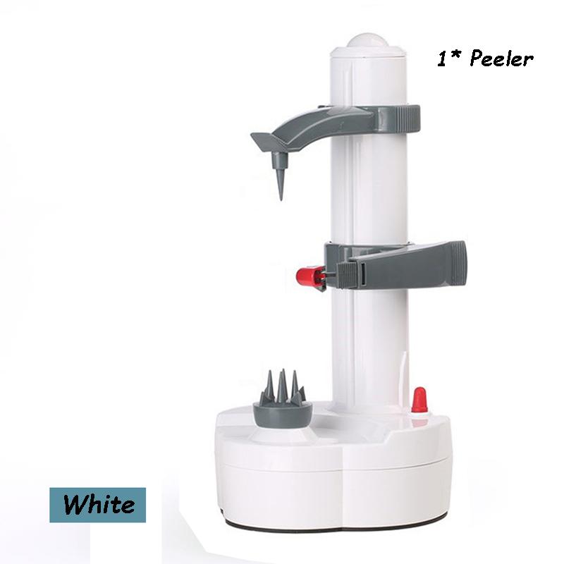 2024 Electric Spiral Fruit Vegetable Potato Apple Peeler Cutter Slicer Battery Operated with Charger Eu Plug Kitchen Tool Gadget