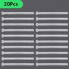 20 pièces de Bandelettes Plastique Épaisses pour Présentoir Suspendu 60cm avec Crochets Clips de Présentation Produit avec Têtes Étiquetables pour Présentation Produit en Magasin