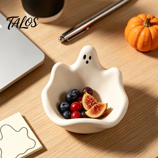 Aromatherapy Wax Container Halloween Ghost Storage Bowl Silicone Mold, DIY Jewelry Dish Candy Small Resin Casting Mold Desktop Organizer for