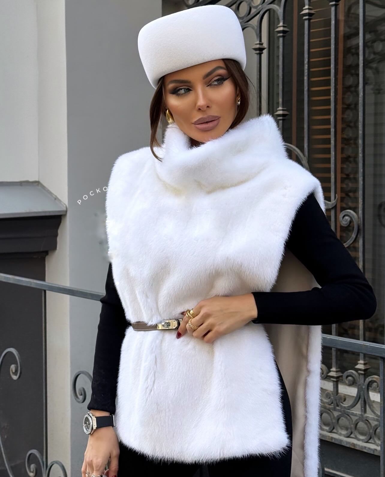 

Зимний новый короткий жилет из искусственного меха норки, теплая жилетка-куртка для женщин One size fits all