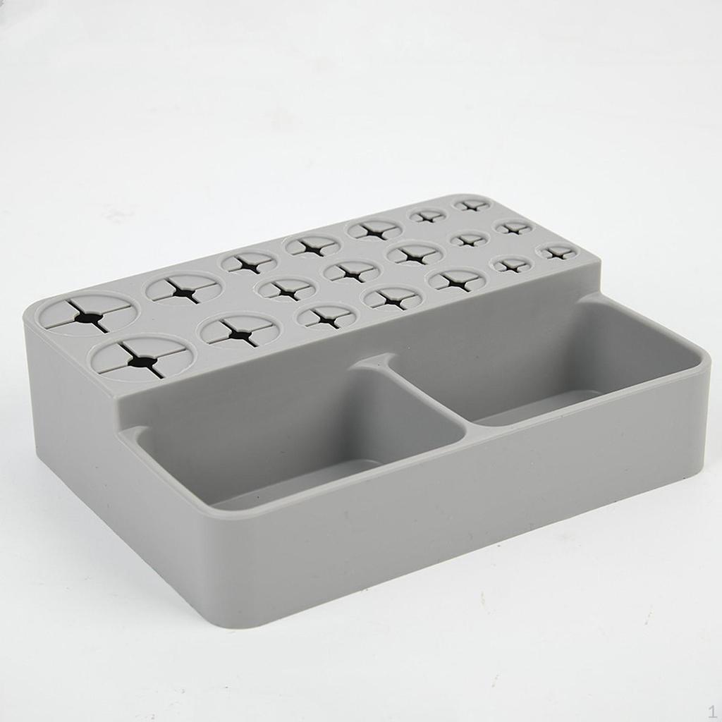 Makeup Brush Holder Bathroom Organizer Storage Box Pencil 21 Hole Pen