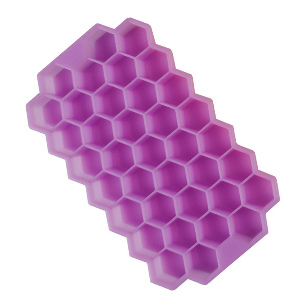 37-Grid Honeycomb Silicone Ice Cube Mold with Cover Ice Tray Home Kitchen DIY Tools