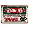 Vintage Warning Funny Animals Metal Sign Chicken Sheep Pig Octopus Wall Poster for Private Wall Painting Decor WY