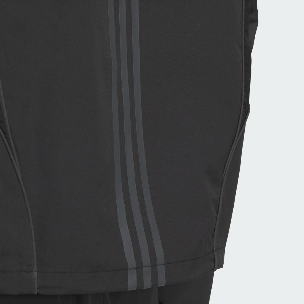 adidas Piping Woven Sports Casual Comfortable Long Sleeve Jacket Women Jacket Black Dark-Gray JJ1078
