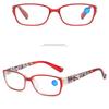 Reading Glasses Retro Oval Shaped Glasses Anti Blue Light Glasses Fashionable Personalized Black Thin Border Plain Face Eyewear