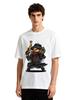 Mens Western Outlaw Cowboy Graphic Tshirt Retro Wild West Print Casual Short Sleeve White Cotton Tee