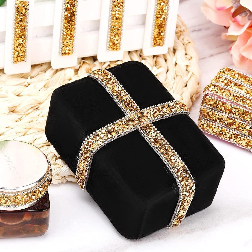 Bling Crystal Rhinestone Ribbon DIY Sticker Diamond Ribbon Wedding Decoration Accessories