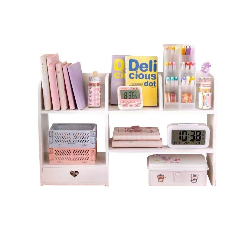 Minimalistisches Schreibtischregal mit Schublade für Schlafzimmer, Arbeitszimmer und Arbeitsplatz