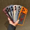 Applicable to iPhone18Promax matte magnetic suction bracket mobile phone case Apple 17 heat dissipation all-inclusive anti-drop protective cover