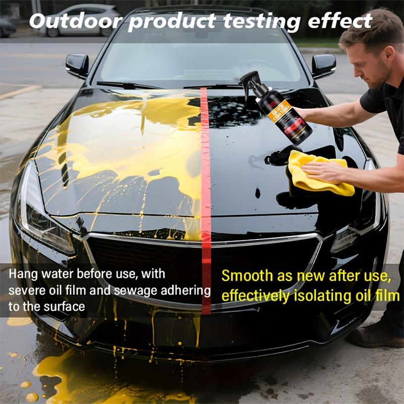 New 200ml Car Ceramic Nano Wax Coating - Automatic Nano-crystal Waterproof and Scratch-resistant Polishing Repair, Long-lasting