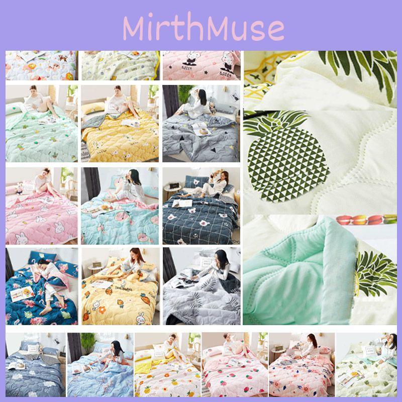 Conditioning Summer Quilt Thin Duvet Home Dormitory Single Double Washed Blanket