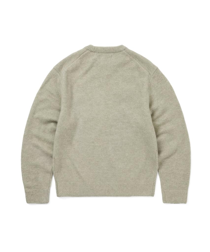 THISISNEVERTHAT Heart Logo Knit Sweater Sand