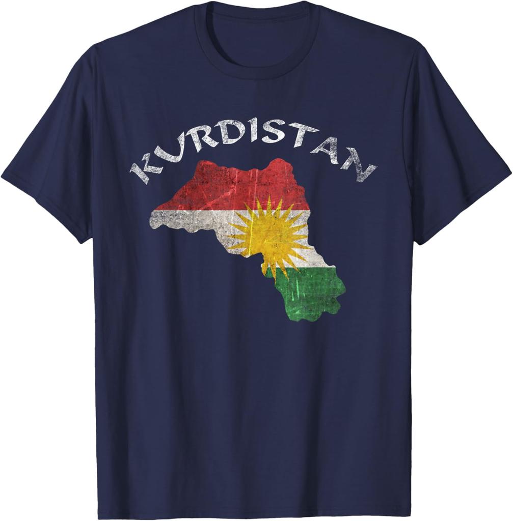 Kurdistan Kurdish Flag graphics 100cotton unisex shirt 2026 Summer New Harajuku style Unisexs Short Sleeve fashion Oneck Tshirt