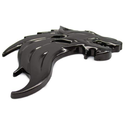 Wolf Wolf Car 3D Emblem Sticker Metal Left Right Easy