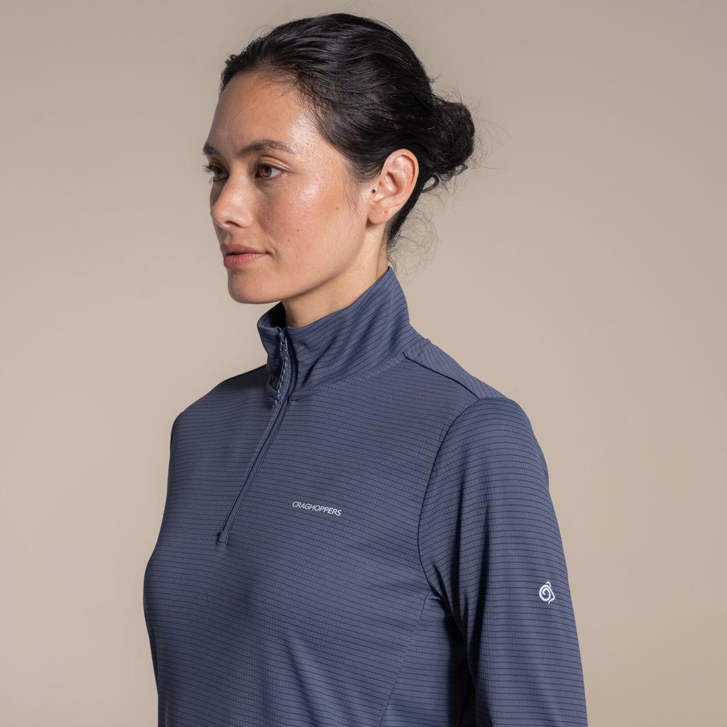 CRAGHOPPERS Top de media cremallera Nosilife para mujer/dama