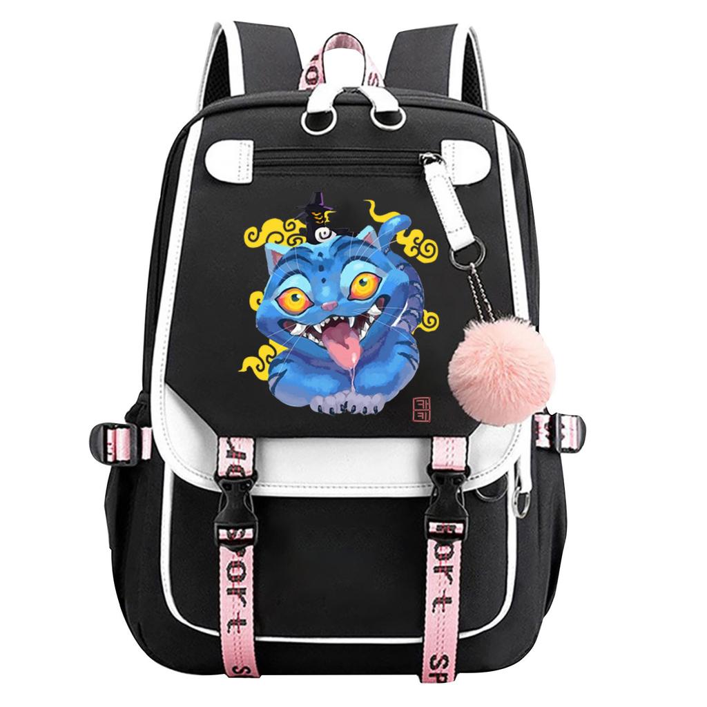Backpack, Back To School, Cartoon Cute Travel Backpack Print Peripheral Double-shoulder Backpack For Teenagers, Students, Boys And Girls