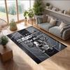 Las Vegas Raiders Crystal Velvet Rug, Custom Name Text Personalized Non‑Slip Floor Mat for Home Decor Gift