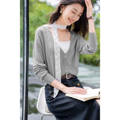 Sweet Ribbon Bow Cardigan Sweater
