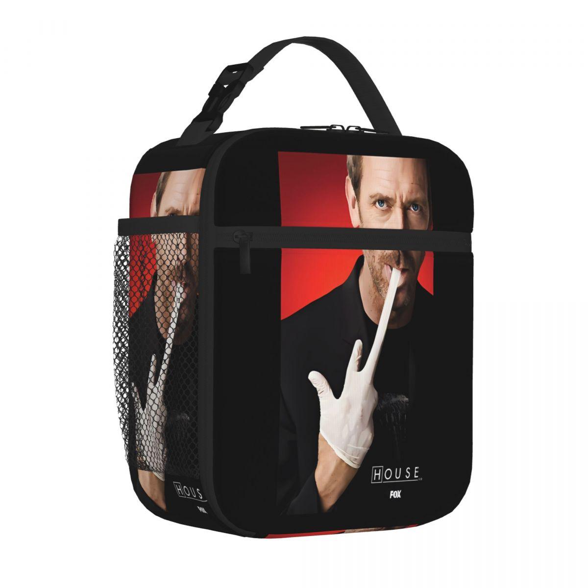 Bestselling House Md Promo Image Long Transparent Detail Large Lunch Bag Teen School Commuter Lunch Bag One Size