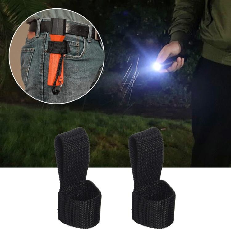 Polyester Torch Holder Flashlight Cover Pouch Hunting Belt Light Mag Waist Pack