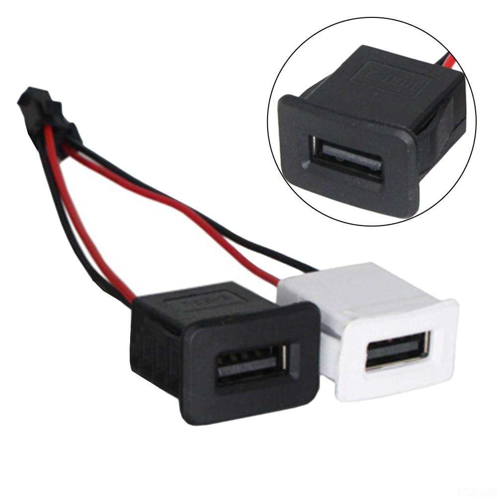 Connecteur de port d'alimentation USB femelle avec bornes de câble Prise de chargeur