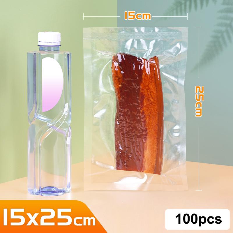 100Pcs Vacuum Bag Kitchen Food Vacuum Sealer Bag Thick 0.2Mm Storage Vacuum Packaging Bags Food Packing Bag